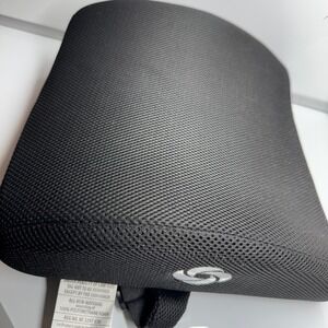 Samsonite Ergonomic‎ Lumbar Support Pillow Black Mesh Memory Foam with Strap
